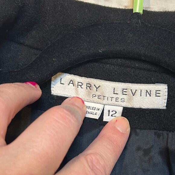 Larry Levine Women Coats Button-Up Women Size 12 Petite Winder - Picture 2 of 3